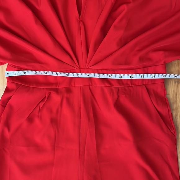 [L] RED KIMONO ROMPER GLAMAKER - Picture 8 of 14